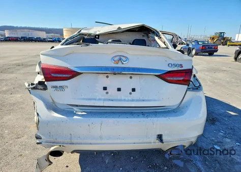 2019 Infinity Q50 3.0T Luxe z USA, uszkodzony, nr VIN JN1EV7AR9KM593059